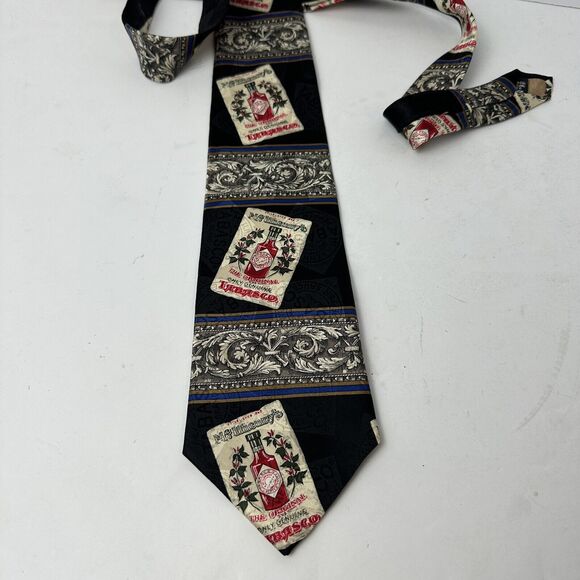 Vintage Tabasco Neck Tie 100% Silk Hot Pepper Sauce Novelty Collector - Picture 9 of 9